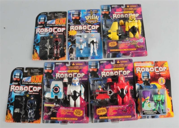 LOT OF 7: ROBOCOP ACTION FIGURES WITH ACCESSORIES 