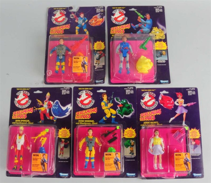 LOT OF 5: THE REAL GHOSTBUSTERS SCREAMING HEROES. 