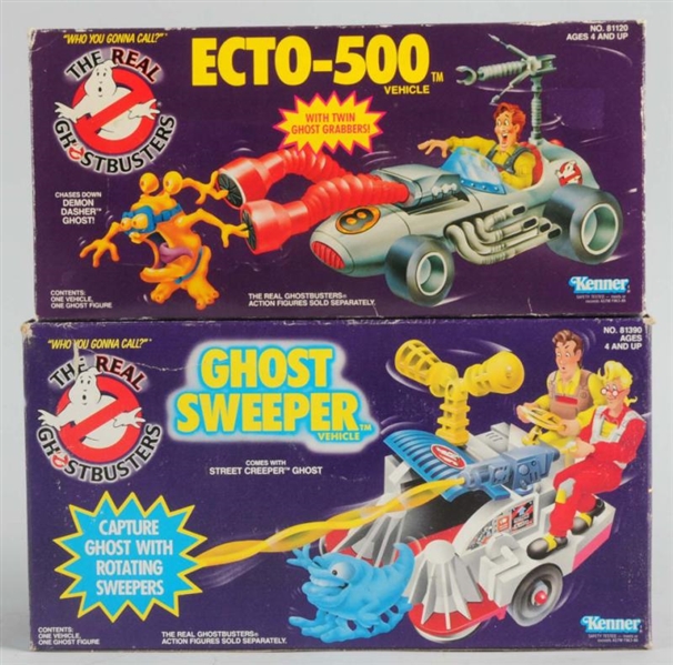 LOT OF 2: THE REAL GHOSTBUSTERS GHOST VEHICLES.   