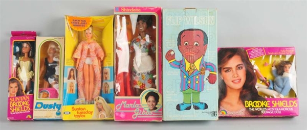 LOT OF 6: FEMALE TV & MODEL ACTION FIGURES.       