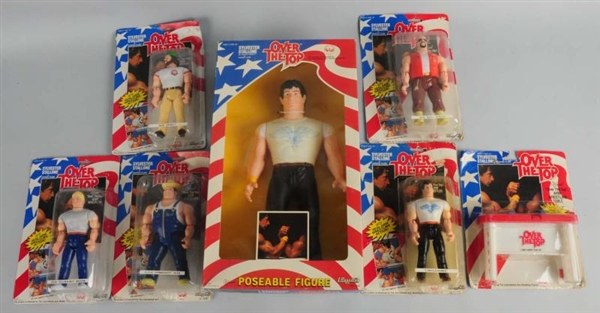 LOT OF 7: OVER THE TOP MOVIE ACTION FIGURES.      