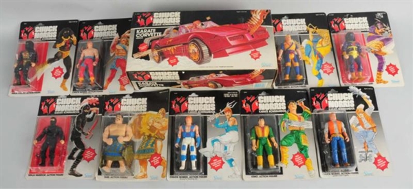 LOT OF 10: CHUCK NORRIS ACTION FIGURES & VEHICLES 