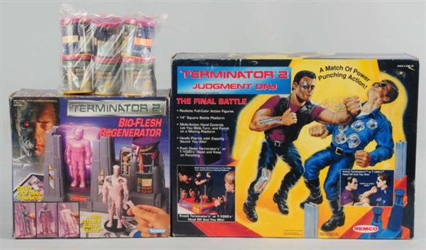 LOT OF 2: TERMINATOR 2 ACTION PLAY SETS.          
