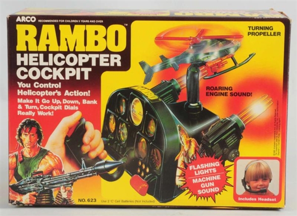SCARCE RAMBO ARCO HELICOPTER COCKPIT TOY.         