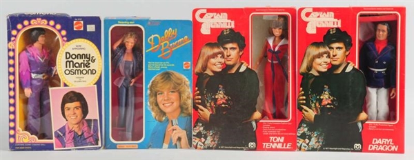 LOT OF 4: ENTERTAINER ACTION FIGURES.             