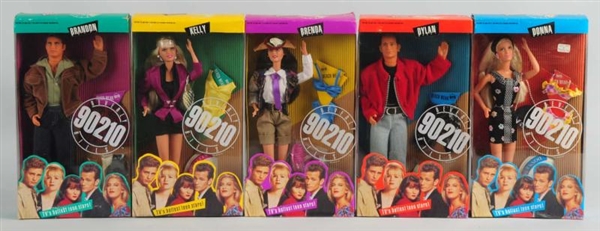 LOT OF 5: BEVERLY HILLS 90210 ACTION FIGURE DOLLS 