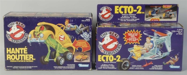 LOT OF 2: THE REAL GHOSTBUSTERS VEHICLES.         