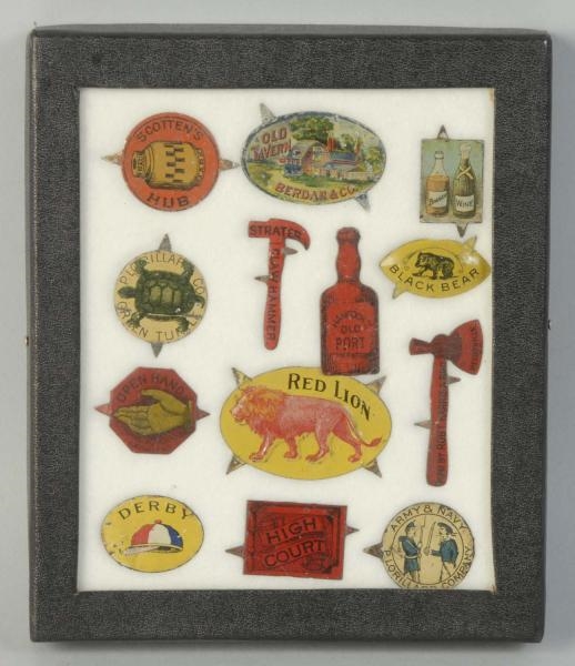 LOT OF 13: ASSORTED TOBACCO TAGS.                 
