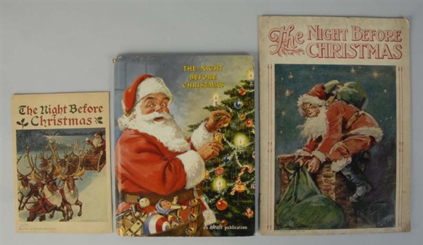 LOT OF 3: NIGHT BEFORE CHRISTMAS BOOKS.           