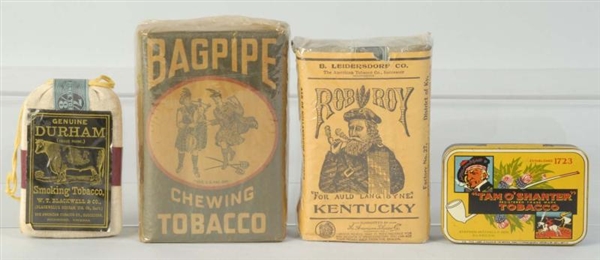 LOT OF 4: TOBACCO POUCHES.                        