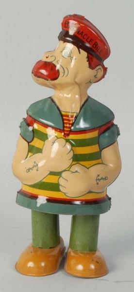 CHEIN TIN LITHO WIND-UP BARNACLE BILL WALKER TOY. 