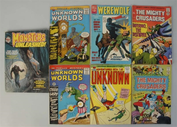 LOT OF 7: ASSORTED 1960S COMIC BOOKS.             