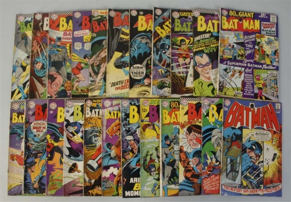 LOT OF 23: 1960S BATMAN COMICS.                   