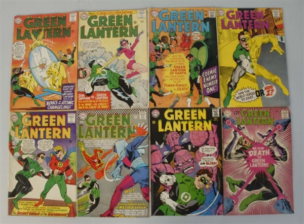 LOT OF 8: 1960S GREEN LANTERN COMIC BOOKS.        
