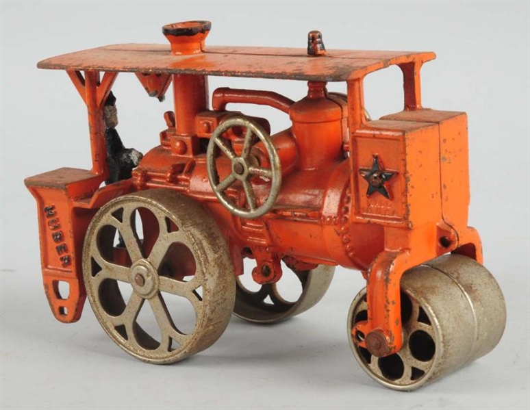 CAST IRON HUBLEY HUBER ROLLER TOY.                