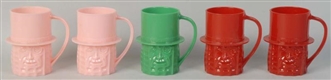 LOT OF 5: MR. PEANUT PLASTIC CUPS WITH 2 MAILERS. 