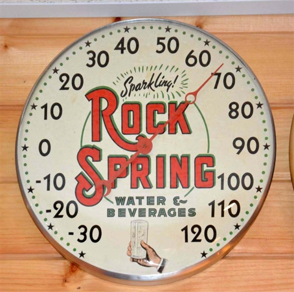 ROCK SPRINGS WATER AND BEVERAGES THERMOMETER.     