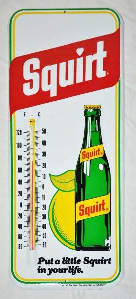 SQUIRT TIN THERMOMETER.                           