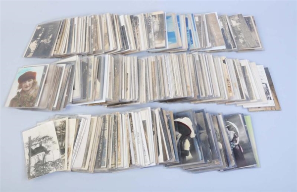 LOT OF 300 PLUS: REAL PHOTO POSTCARDS.            