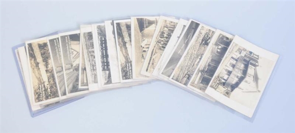 LOT OF 21: REAL PHOTO POSTCARDS.                  