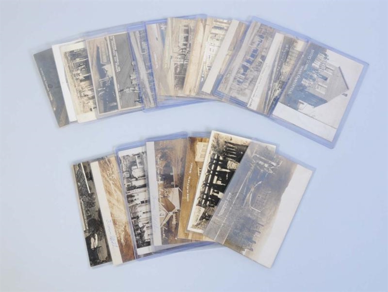 LOT OF 22: REAL PHOTO POSTCARDS OF PENNSYLVANIA.  
