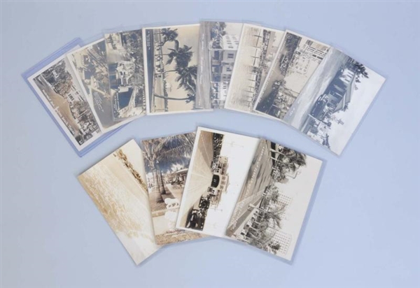 LOT OF 12: REAL PHOTO POSTCARDS OF FLORIDA.       