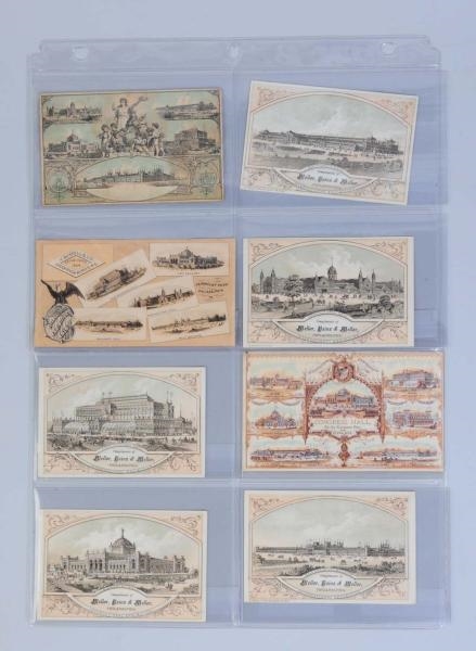 LOT OF 8: 1876 CENTENNIAL EXPO CARDS.             