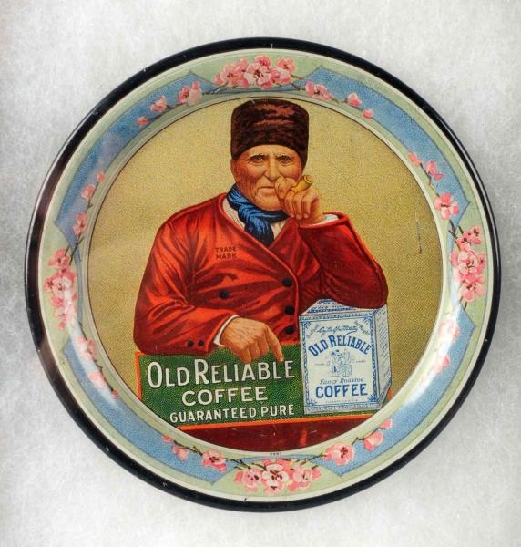 OLD RELIABLE COFFEE TIP TRAY.                     