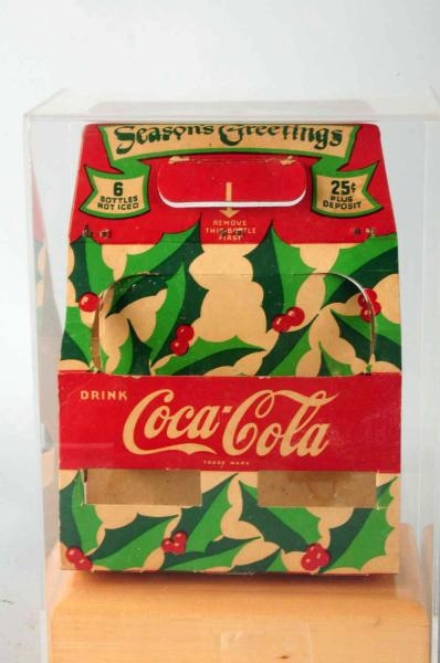 CLASSIC 1940S COCA-COLA 6-PACK CHRISTMAS CARRIER. 