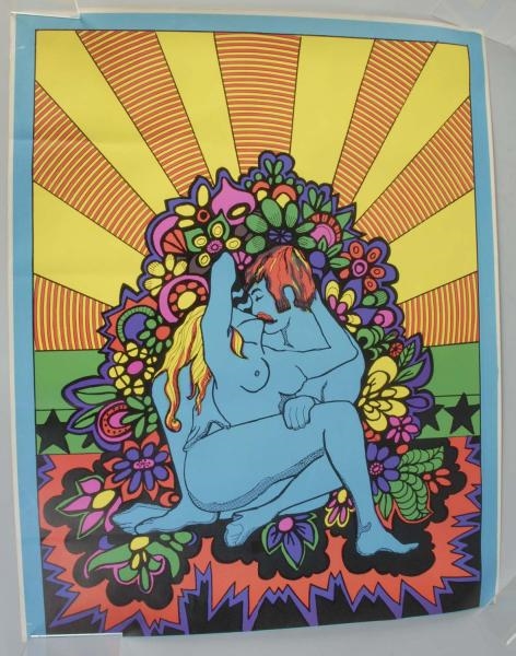 LOT OF 2: CIRCA 1970S PSYCHEDELIC POSTERS.        
