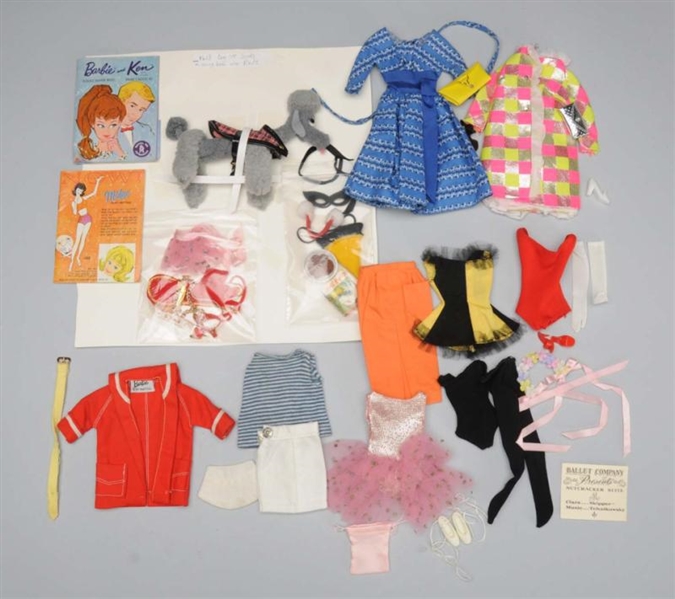 LOT OF 4: BARBIE OUTFITS & EXTRAS.                