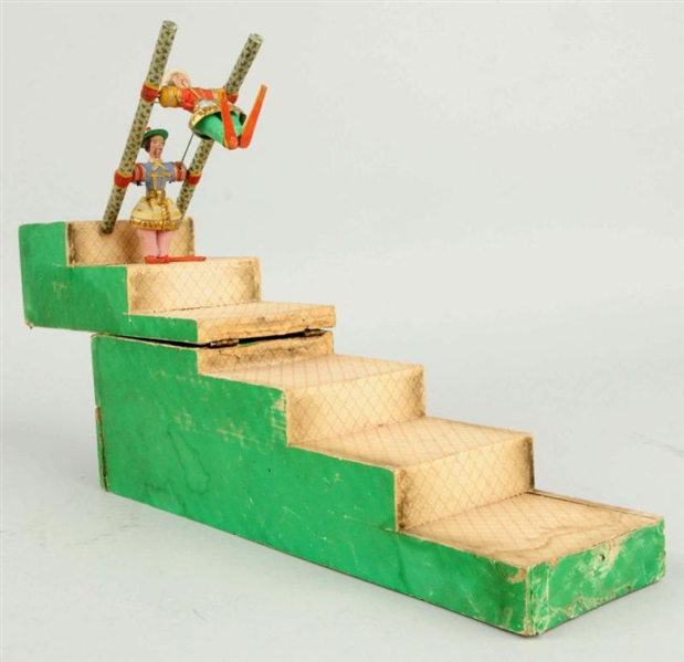 EARLY WOODEN MECHANICAL TOY.                      