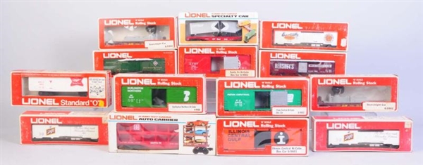 LOT OF 14: ASSORT PIECES LIONEL ROLLING STOCK.    