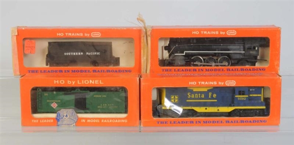 LIONEL HO 4 PIECE TRAIN SET.                      