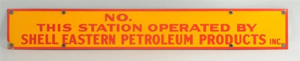 SHELL STATION OPERATED BY SIGN.                   