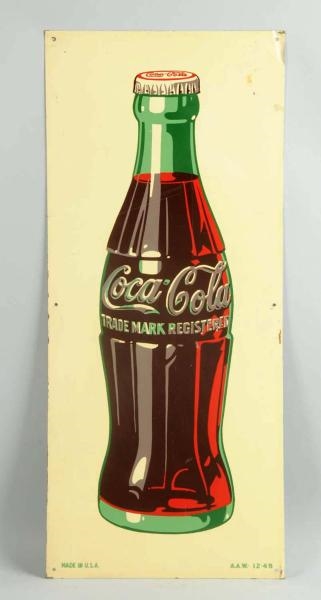 COCA-COLA SIGN WITH BOTTLE.                       