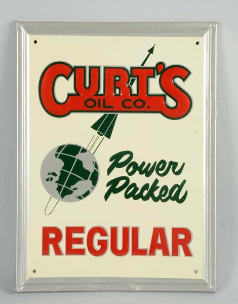 CURTS OIL CO. REGULAR SIGN.                      