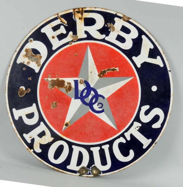 DERBY PRODUCTS SIGN.                              