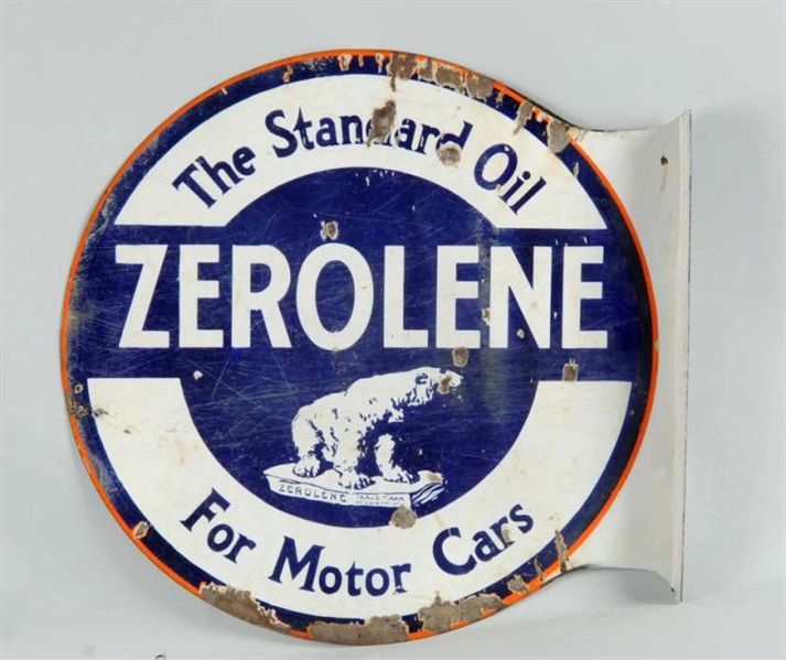 ZEROLENE FOR MOTOR CARS SIGN.                     