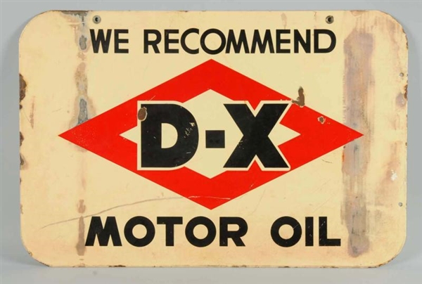 D-X MOTOR OIL SIGN.                               