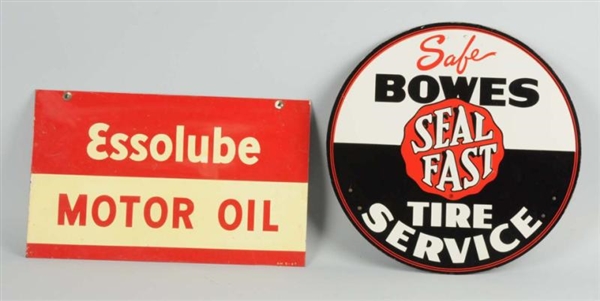 LOT OF 2: PIECE AUTOMOTIVE RELATED SIGNS.         