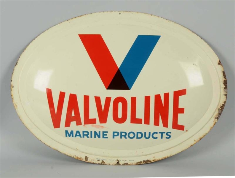 VALVOLINE MARINE PRODUCTS SIGN.                   