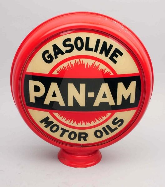 PAN-AM GASOLINE MOTOR OIL HP GAS GLOBE.           
