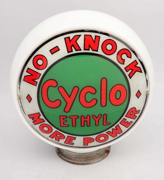 CYCLO ETHYL NO-KNOCK MORE POWER GAS GLOBE.        