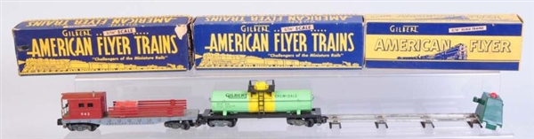 AMERICAN FLYER 910 GILBERT CHEMICAL TANK CAR +2.  