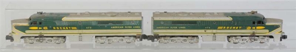 LOT OF 2: AMERICAN FLYER NO.474, 475 ROCKET.      