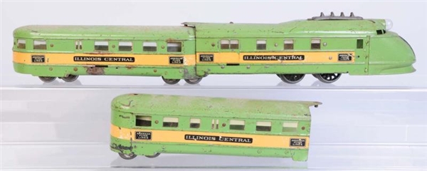 AMERICAN FLYER ILLINOIS CENTRAL TIN LITHO SET.    