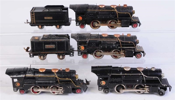 LOT OF 4: PRE-WAR NO.259 LOCOMOTIVES & 2 TENDERS. 