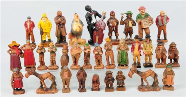 LARGE COLLECTION OF SYROCO WOOD & OTHER CARVINGS. 