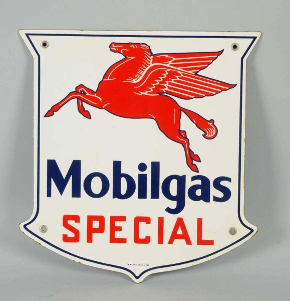 40S-50S MOBILGAS SPECIAL PORCELAIN SHIELD.        
